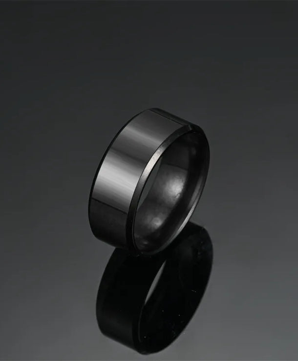 Anillos de acero inoxidable 304 con diseño geométrico, estilo punk - imagen 26