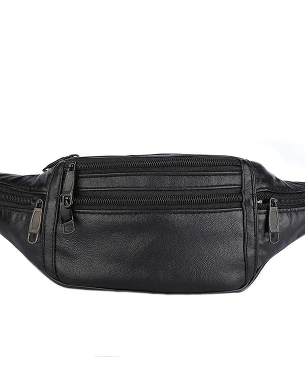 Riñonera de piel sintética para hombre en color liso, estilo business