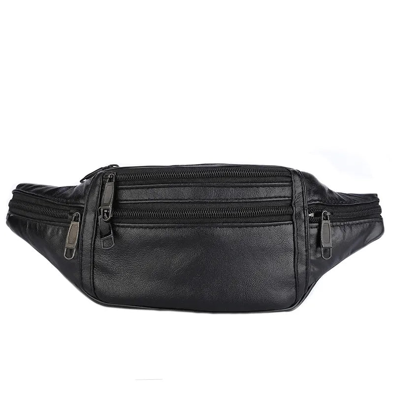 Riñonera de piel sintética para hombre en color liso, estilo business