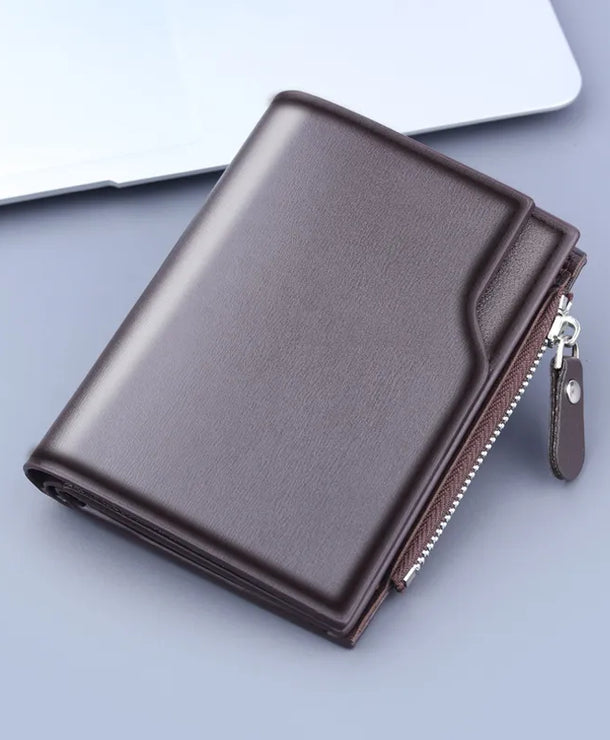 Cartera de piel sintética para hombre con cierre de cremallera - imagen 6