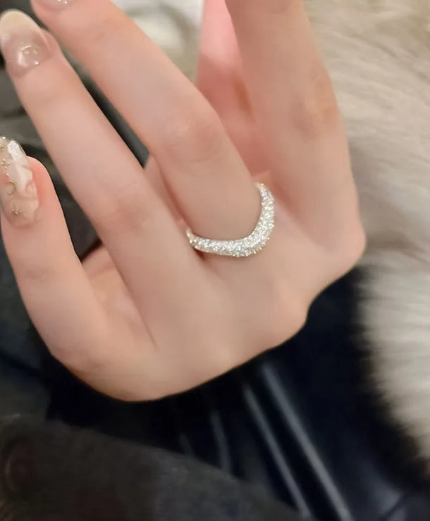 Anillos de plata esterlina 925 con circonias y estilo sencillo - imagen 6