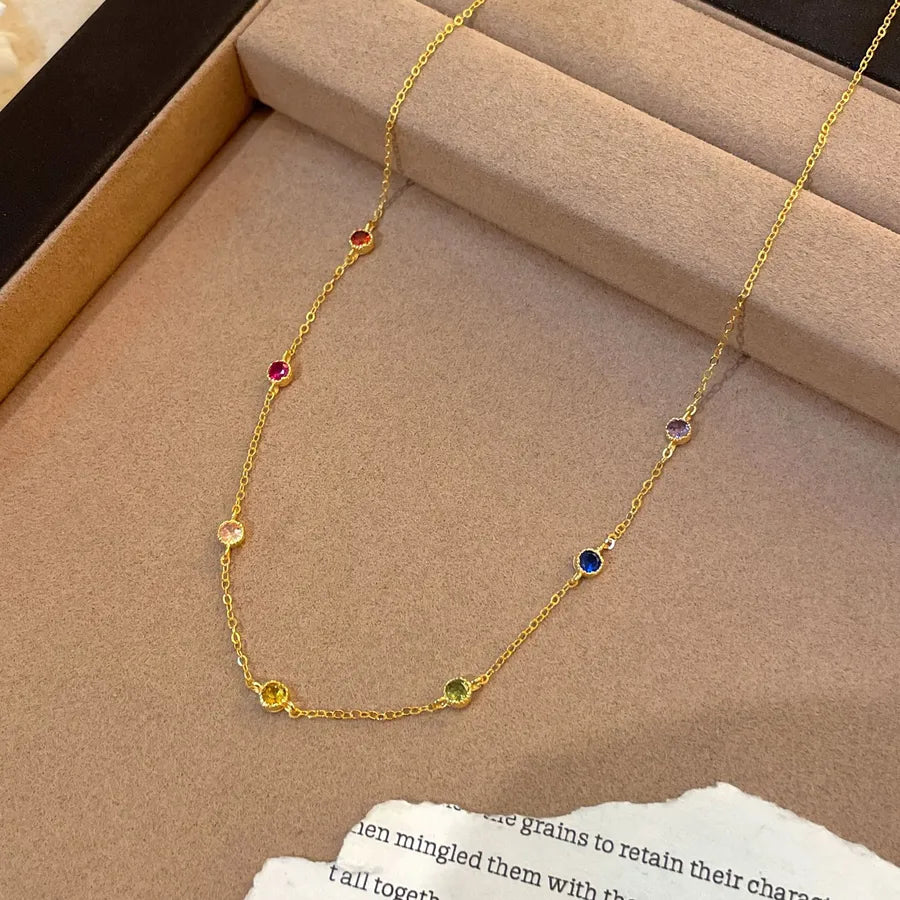 Gargantilla de plata esterlina 925 con diseño de burbujas para mujer