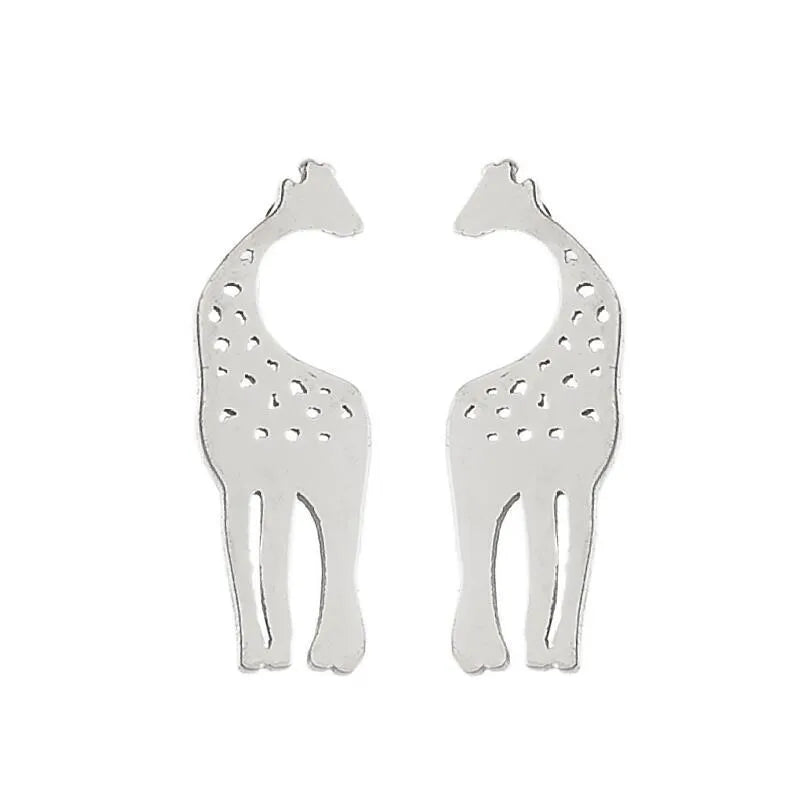 Aretes de animalitos con baño de oro 18K en acero 304 para mujer - imagen 28