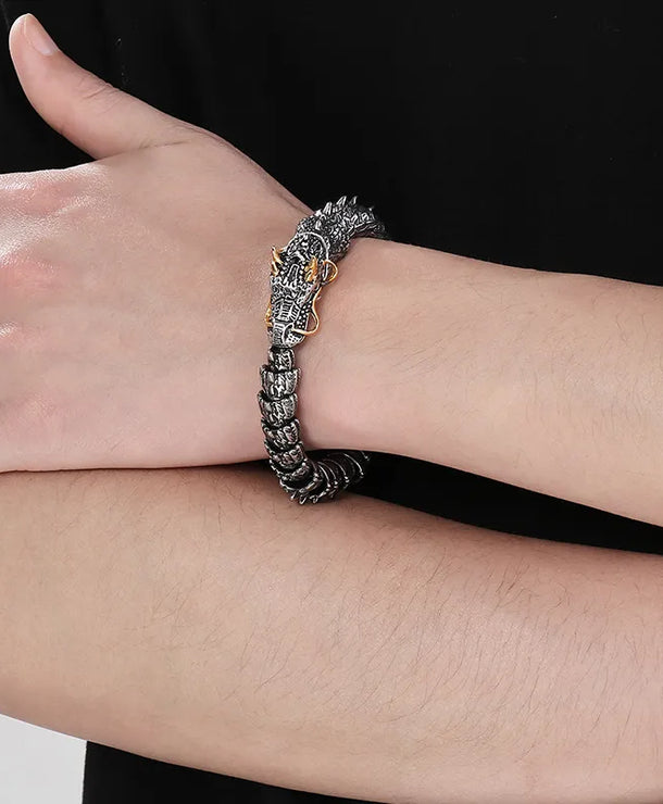Pulsera de acero inoxidable 304 con baño de oro 18K, estilo hip-hop - imagen 8