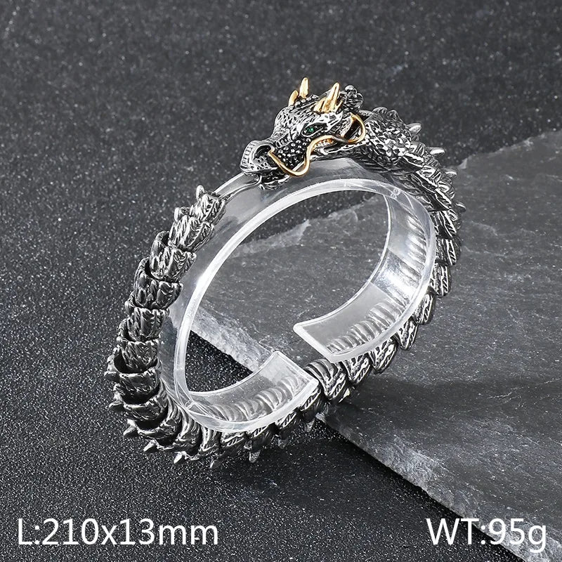Pulsera de acero inoxidable 304 con baño de oro 18K, estilo hip-hop - imagen 11