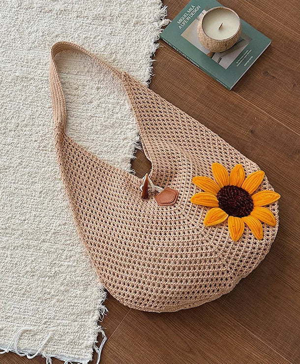 Bolso de crochet con diseño calado para mujer, estilo veraniego - imagen 7