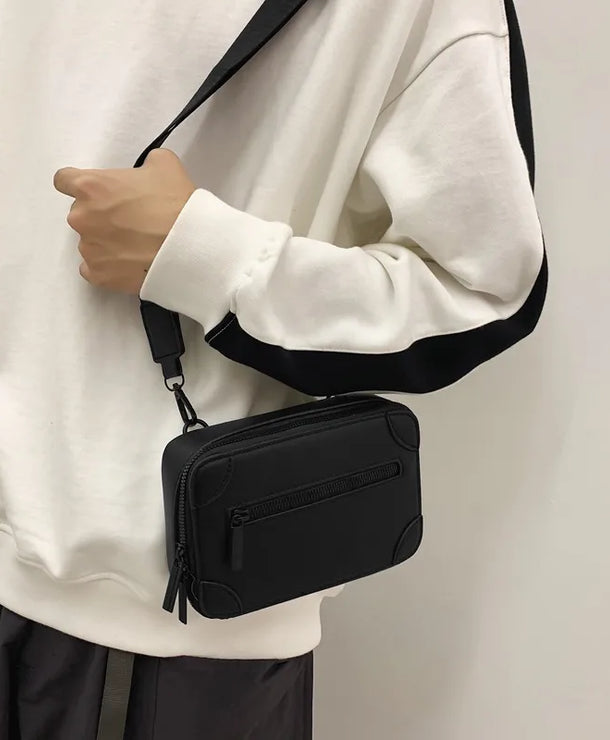 Bolso de hombro de piel sintética para hombre, estilo streetwear - imagen 4