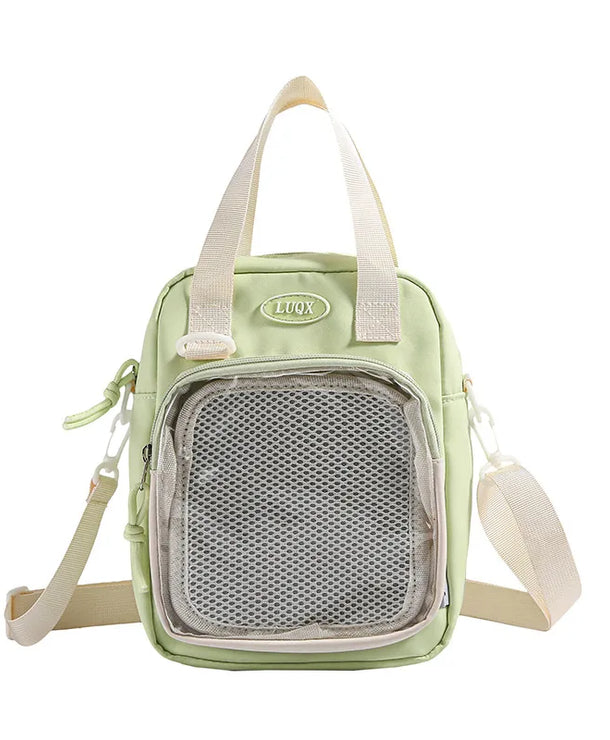 Bolso cruzado de tela para mujer en color liso, estilo streetwear - imagen 4