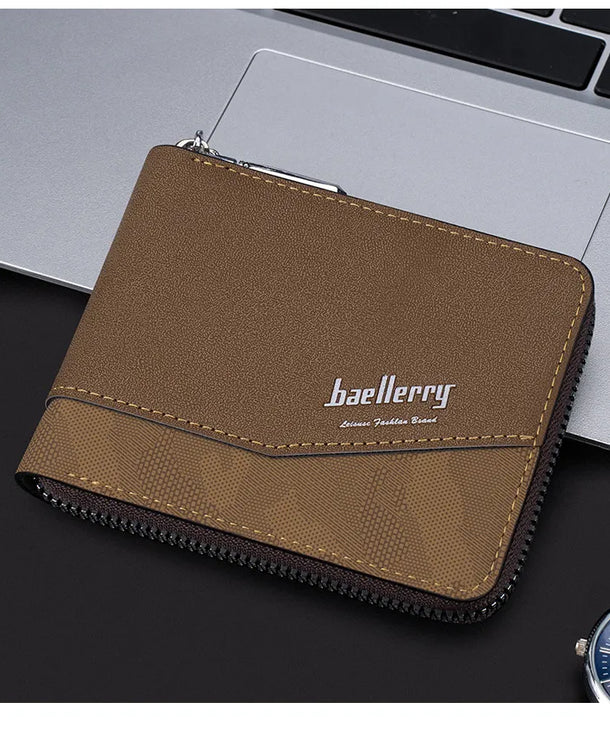 Cartera compacta de piel sintética para hombre para uso diario - imagen 3