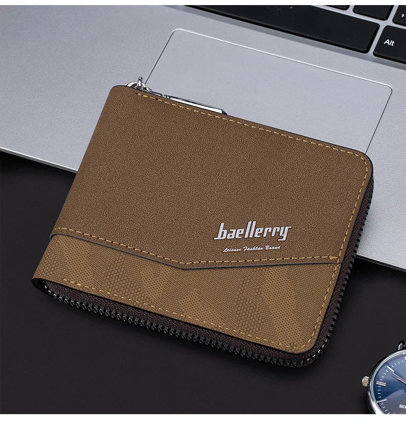 Cartera compacta de piel sintética para hombre para uso diario - imagen 3