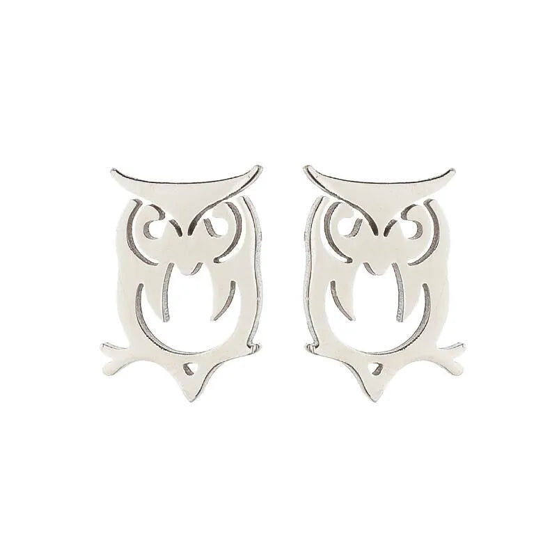 Aretes de animalitos con baño de oro 18K en acero 304 para mujer - imagen 11