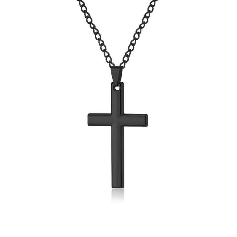 Collar con dije de cruz para hombre en aleación, estilo retro - imagen 8