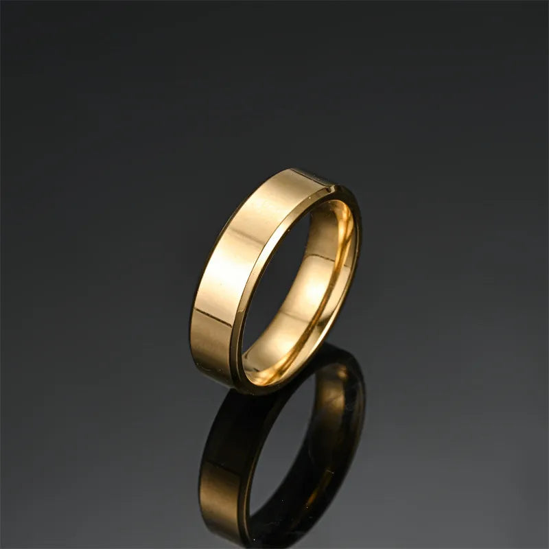 Anillos de acero inoxidable 304 con diseño geométrico, estilo punk - imagen 18