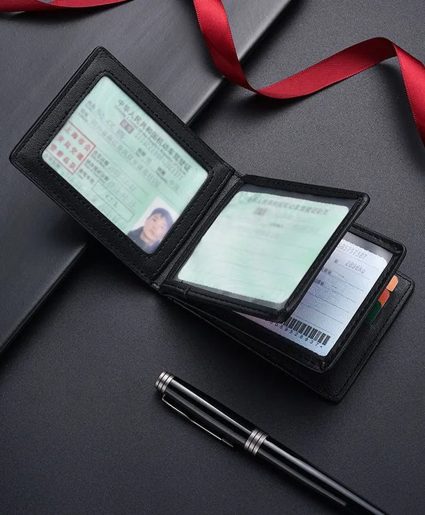 Tarjetero de piel sintética para hombre, impermeable y multifuncional - imagen 2