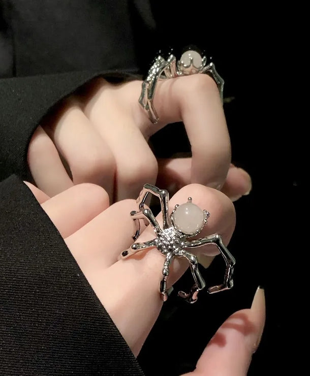 Anillo con diseño de gato con alas e incrustaciones tipo diamante - imagen 14