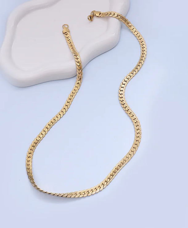 Collar de cadena cubana para hombre con baño de oro 18K en acero 304 - imagen 6