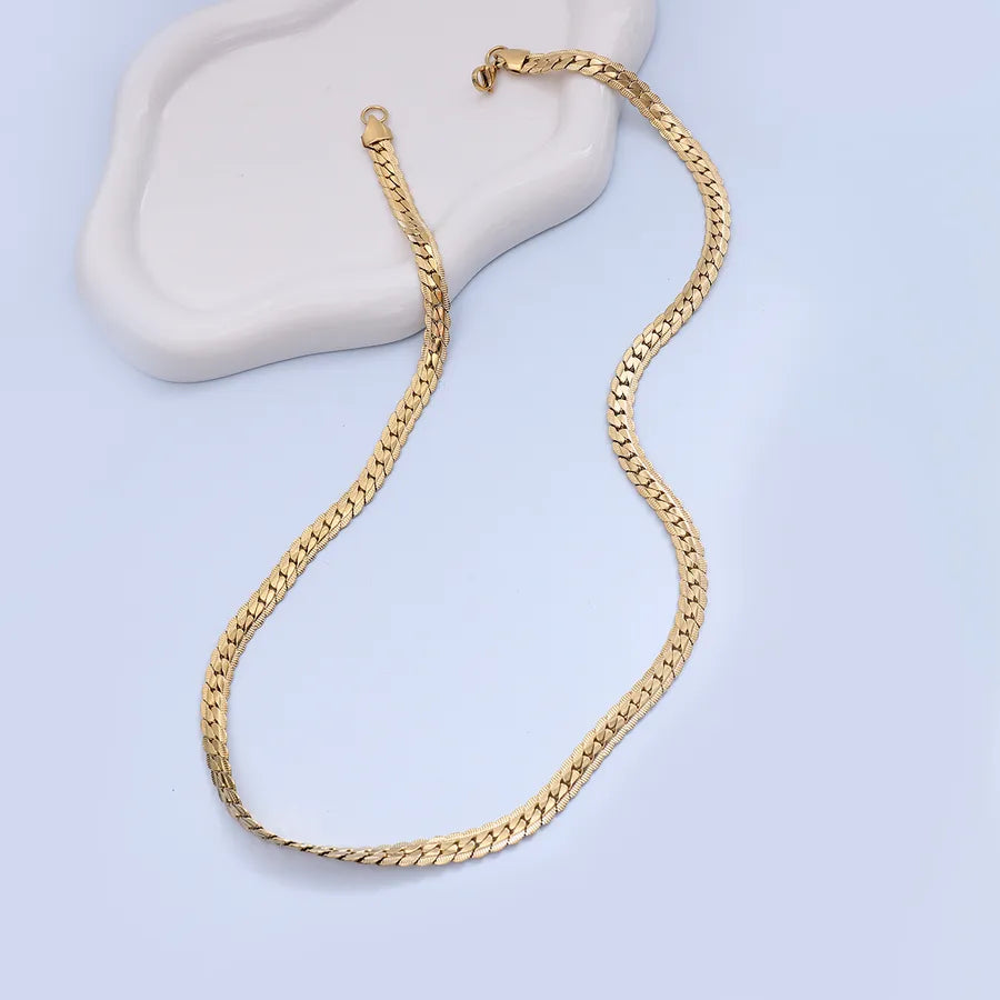 Collar de cadena cubana para hombre con baño de oro 18K en acero 304 - imagen 6
