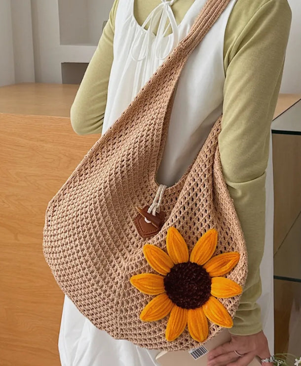 Bolso de crochet con diseño calado para mujer, estilo veraniego - imagen 3