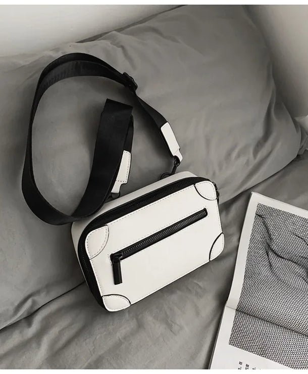 Bolso de hombro de piel sintética para hombre, estilo streetwear - imagen 6
