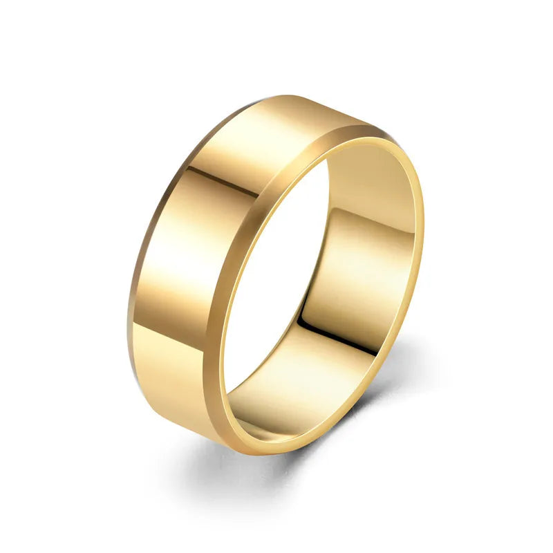 Anillos de acero inoxidable 304 con diseño geométrico, estilo punk - imagen 5