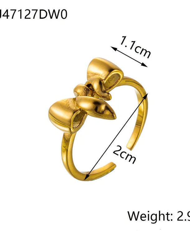 Anillo ajustable geométrico de acero de titanio para mujer - imagen 2