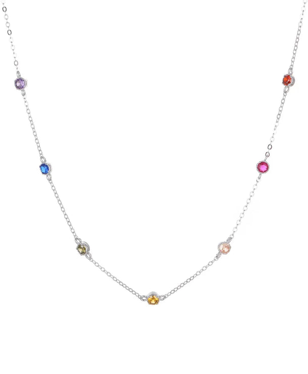Gargantilla de plata esterlina 925 con diseño de burbujas para mujer - imagen 6