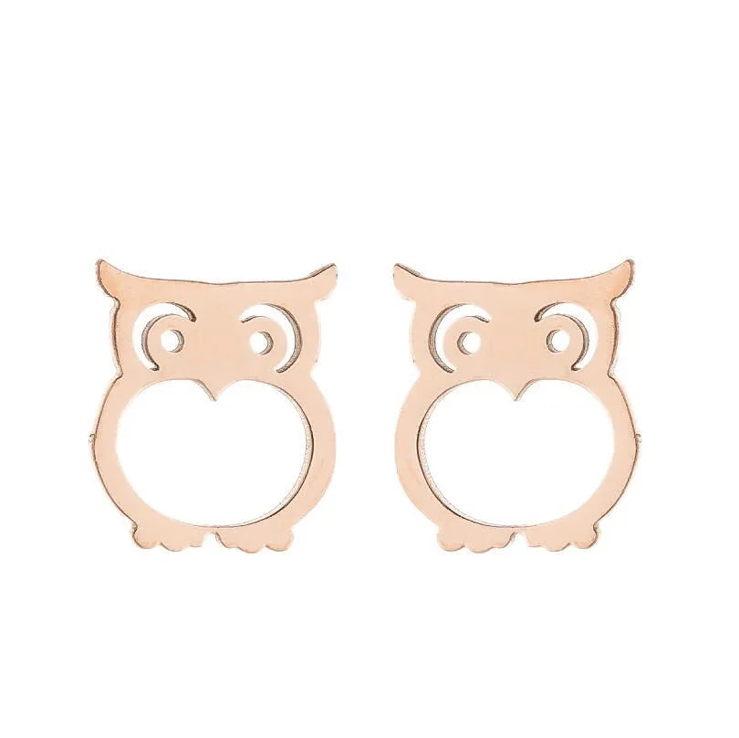 Aretes de animalitos con baño de oro 18K en acero 304 para mujer - imagen 15
