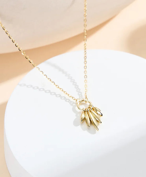 Collar de plata esterlina 925 con baño de rodio y doble corazón - imagen 3