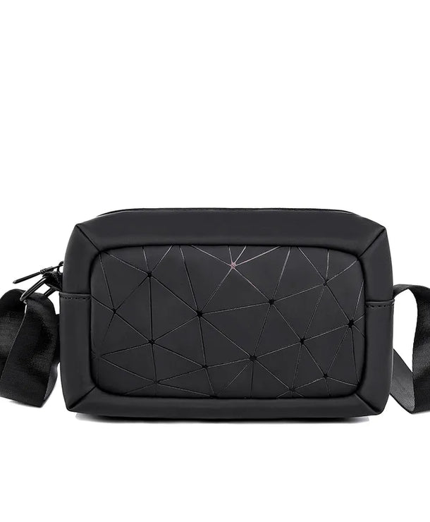 Bolso cruzado de tela Oxford para hombre con detalle de costura - imagen 6