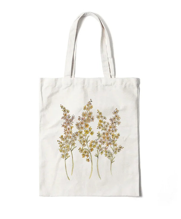 Bolso de lona con estampado de flores para mujer, diseño abierto - imagen 13