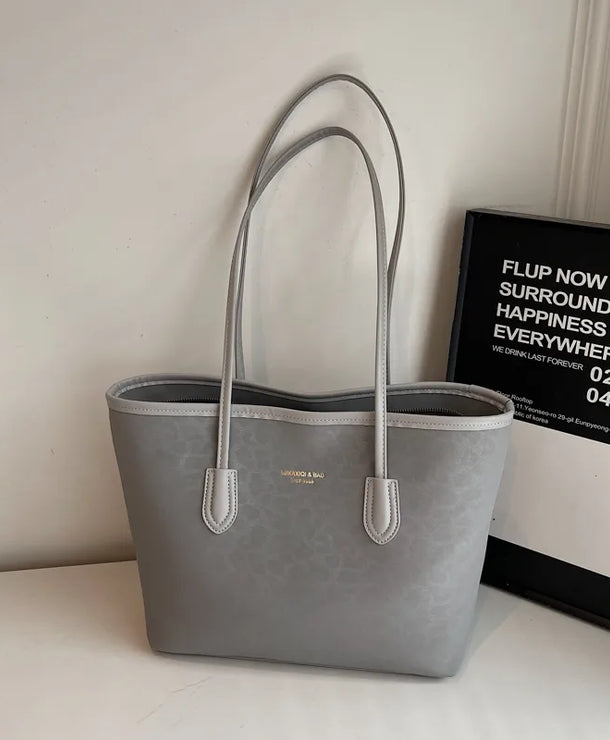 Bolso tote de piel sintética con estampado de leopardo y gran capacidad - imagen 9