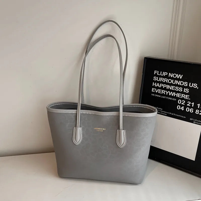 Bolso tote de piel sintética con estampado de leopardo y gran capacidad - imagen 9