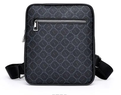 Bolso de hombro de nylon para hombre en color liso, estilo vintage - imagen 6