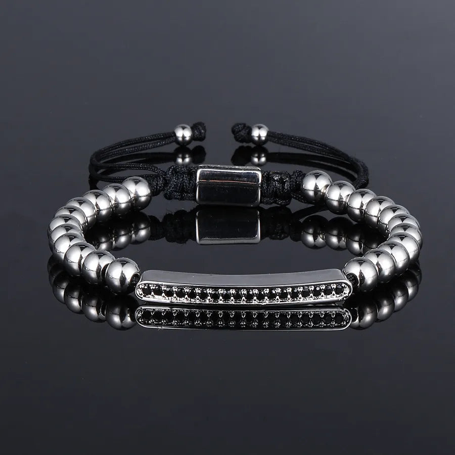 Pulsera de acero de titanio para hombre con dije de corona, estilo punk - imagen 6