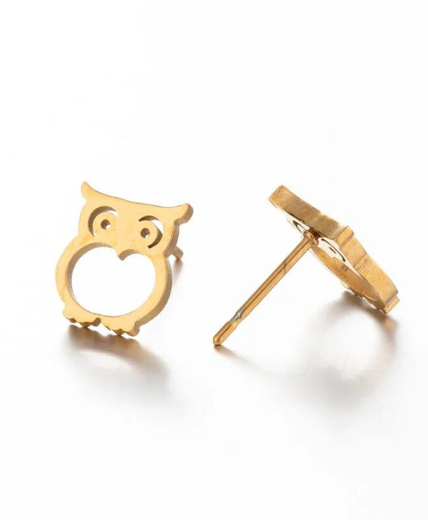 Aretes de animalitos con baño de oro 18K en acero 304 para mujer - imagen 5