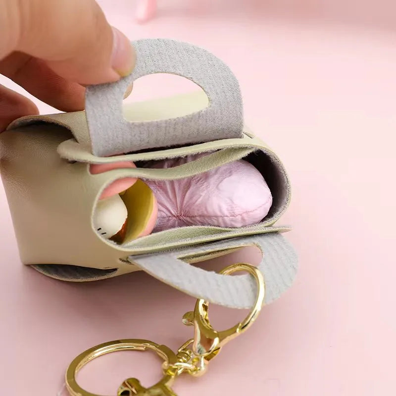 Monedero estilo macaron para monedas y audífonos, diseño kawaii - imagen 4