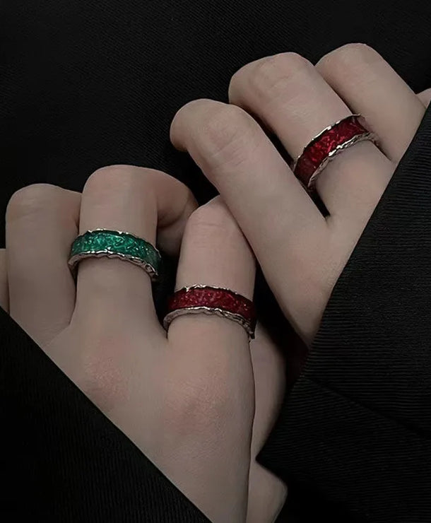 Anillo con diseño de gato con alas e incrustaciones tipo diamante - imagen 8