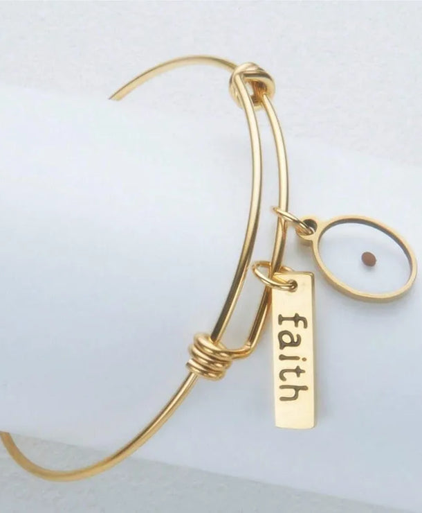 Brazalete de acero inoxidable 304 con diseño geométrico, estilo retro - imagen 4