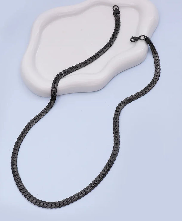 Collar de cadena cubana para hombre con baño de oro 18K en acero 304 - imagen 8