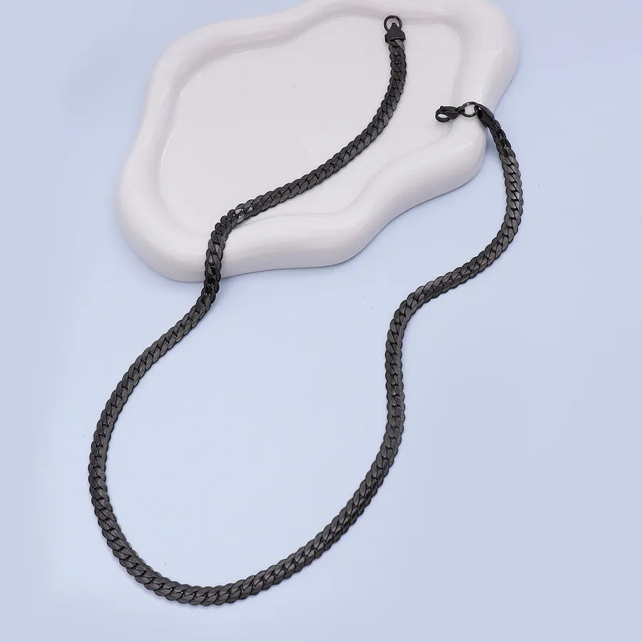 Collar de cadena cubana para hombre con baño de oro 18K en acero 304 - imagen 8