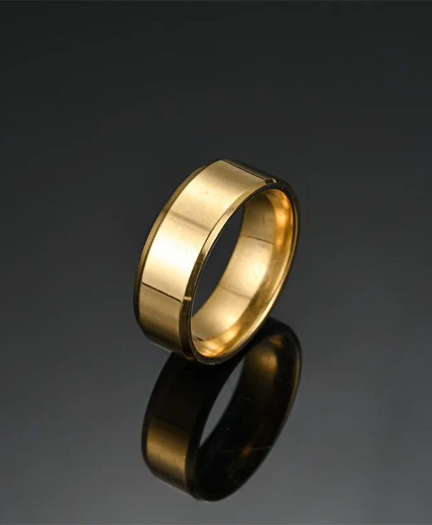 Anillos de acero inoxidable 304 con diseño geométrico, estilo punk - imagen 20