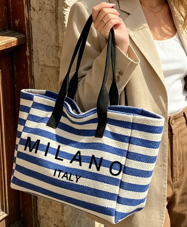 Cosmetiquera de poliéster con estampado de letras, portátil y unisex - imagen 8