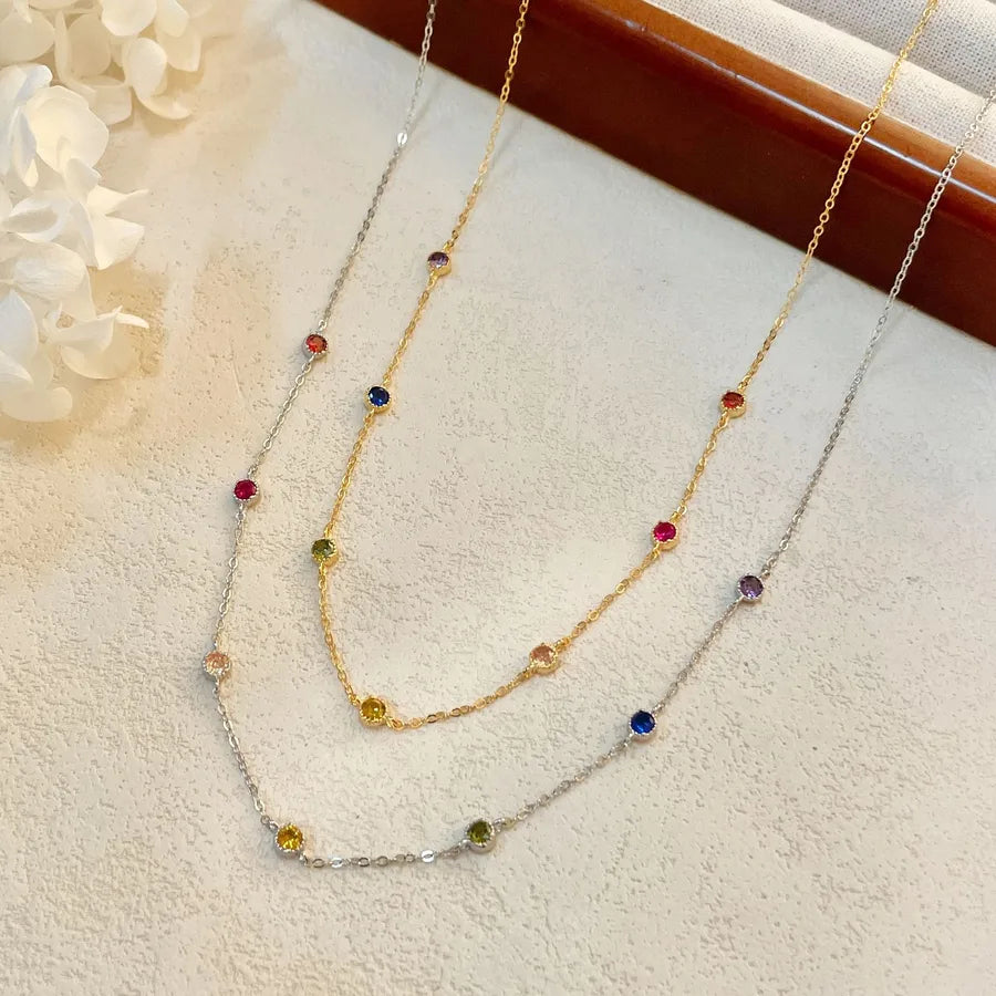 Gargantilla de plata esterlina 925 con diseño de burbujas para mujer - imagen 3
