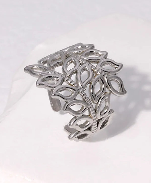 Anillo de acero inoxidable 304 con baño de oro 18K - imagen 4