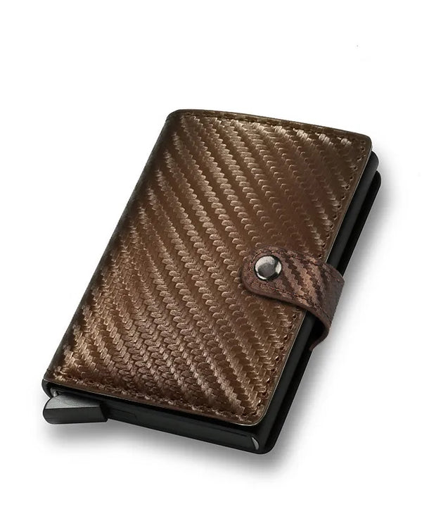 Tarjetero de piel para hombre con protección RFID antirrobo - imagen 12