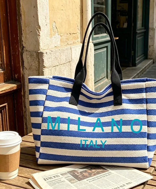 Cosmetiquera de poliéster con estampado de letras, portátil y unisex - imagen 7
