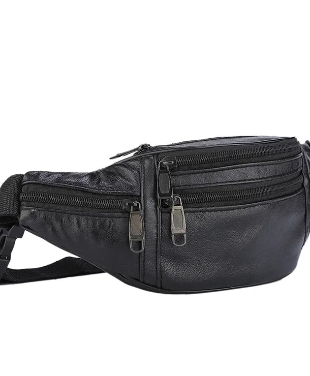 Riñonera de piel sintética para hombre en color liso, estilo business - imagen 6
