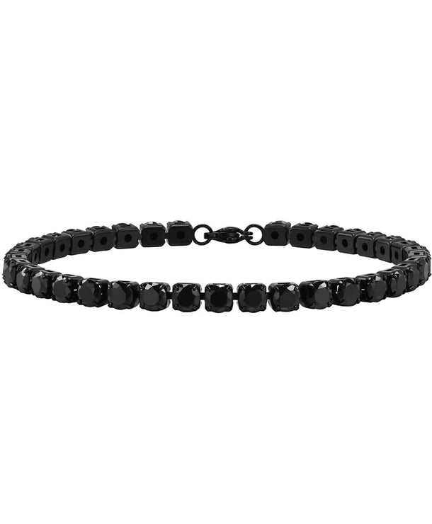 Pulsera tipo tennis de acero inoxidable 201 para hombre, color liso - imagen 9