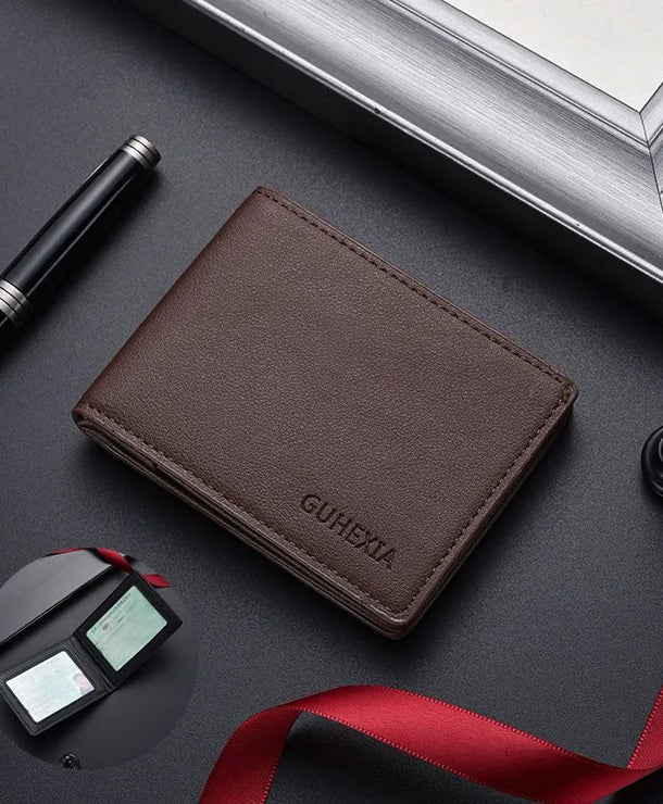 Tarjetero de piel sintética para hombre, impermeable y multifuncional - imagen 8