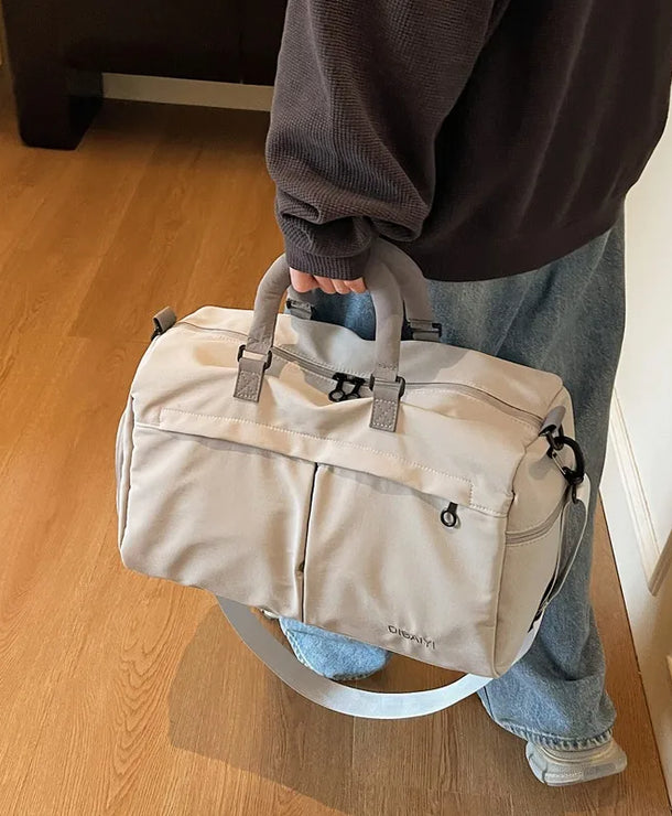 Bolso de viaje impermeable de tela Oxford en color liso, amplio y resistente - imagen 4